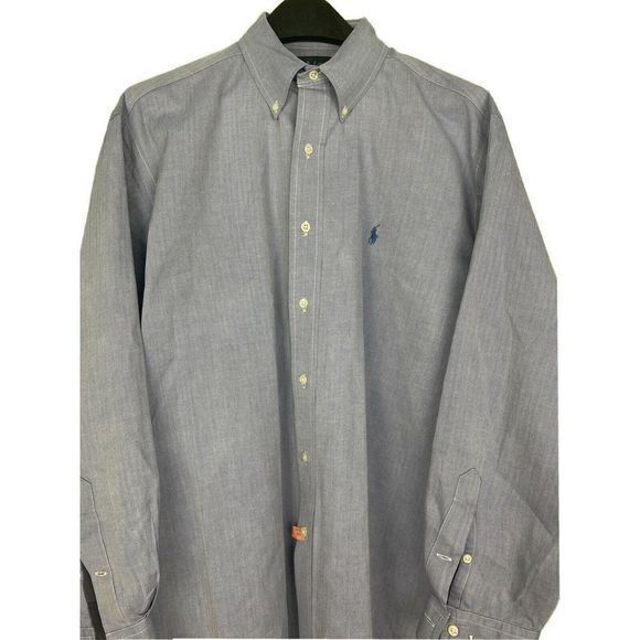 Ralph Lauren 16 32/33 (XXL) Yarmouth Button‎ Down - Picture 6 of 7